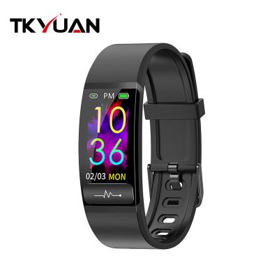 China Touch Screen Ecg Ppg Wristband Body Temperature Heart Rate Blood Pressure Medical Health Care Fitness Tracker Thermometer Watches for sale