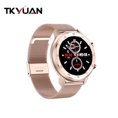 China TKYUAN Touch Screen Design Hot Luxury Ladies Smart Watch DT89 Rose Gold Smart Watch Heart Rate Ecg Female Health Watch for sale