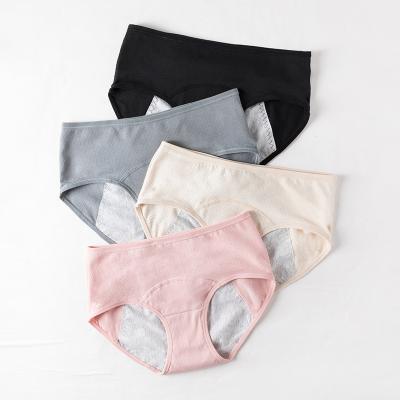 China Women Cotton Period Underwear Antibacterial Leak Proof Bleeding Protective Briefs Menstrual Period Teen Panties for sale