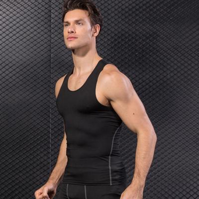 China Breathable Singlet Boy's Sports Travel Vest Mens Gym Tank Top Bodybuilding Sleeveless Fitness Fitness Running Muscle Logo Tank Top Custom Made for sale