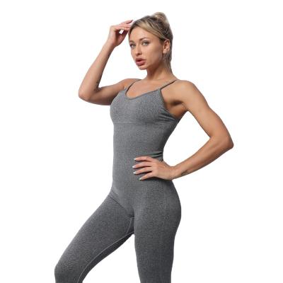 China Dropshipping Women's Breathable Workout Sets 1 Piece Yoga Activewear Romper High Waisted Yoga Jumpsuit Onesies Jumpsuit for sale