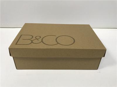 China Plain Packing Boxes With Lid For Men / Women ' S Shoes ISO Certification for sale