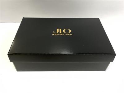 China Eco - Friendly Cardboard Shoe Boxes Foldable Easy To Disassemble Hot Gold Foil for sale