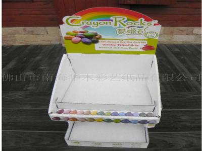 China White Stratified Counter Display Boxes For Gum Candy Chocolate UV Coating for sale