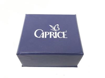 China Deep Blue Small Gift Boxes With Lids Foam Inside For Rings Bracelets Necklaces for sale