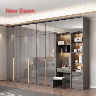 China Modern Simple Modern Wooden Storage Wardrobe Cabinet Bedroom Wardrobe Closet Factory Direct for sale