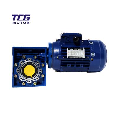 China 5:1 Machinery Repair Shops TCG 1HP 750W NMRV063 Worm Gear Motor Gear Reduction Motor---150:1 Factory Directly for sale