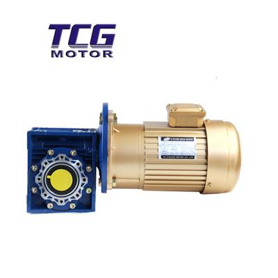 China Drip-proof TCG AC Induction Motor Worm Gear Motors For Gear Reduction 1/8HP To 5HP for sale