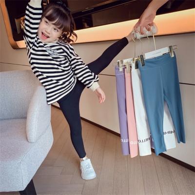 China 2022 Autumn Little Girls Spring Anti-pilling Casual Gaiters Toddler Kids Gaiters Pants Tight Elastic Shark Trousers for sale