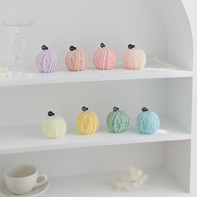 China Home Wire Candle Birthday Decoration Household Gift Box Set Soy Wax Ball Scented Candle Aromatherapy Candle for sale