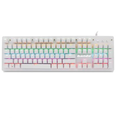 China Fashionable Mechanical Keyboard RGB Standard 104 Keys Luminescent Wired Keyboard For PC Gaming Gamer Keyboard for sale