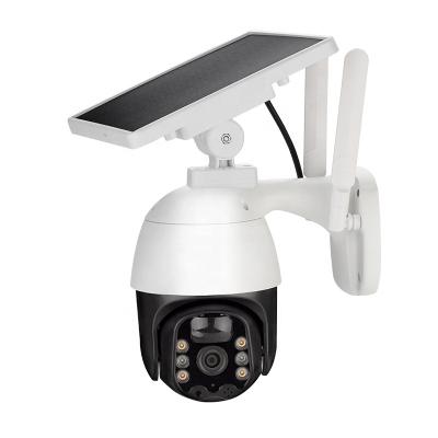 China Human Motion Tracking Full HD 1080P Wifi IP CCTV Camera Speed ​​Dome PTZ Wifi Outdoor Solar Camera Wifi Solar Battery Camera for sale