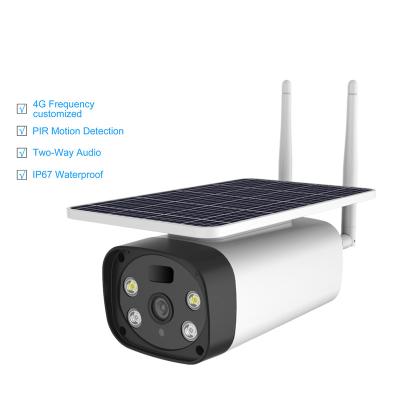 China Human Motion Tracking Camera PIR Motion Detection Alarm Solar CCTV Camera Solar Color Night Vision WiFi Camera for sale