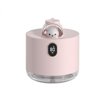 China 2022 New Design 500ml Cute Car LED Pet Spaceship Travel Baby Room Mini Air Humidifier Cool Mist Maker for sale