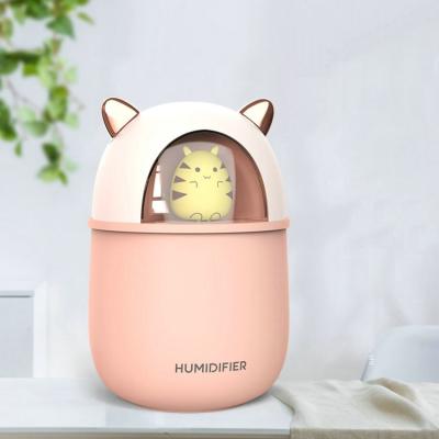 China Cat Humidifier New Arrival Cute Cartoon Pet Cat Diffuser Mini Home Appliances Air Aroma Facial Humidifier For Girls for sale