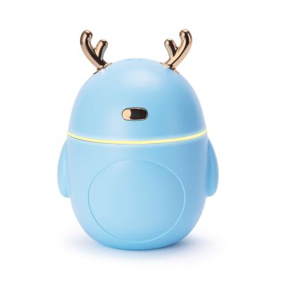 China New Arrival Cute Deer USB Humidificador USB Essential Oil Aromatherapy Air Diffuser Ultrasonic Fawn Antlers Humidifier for sale