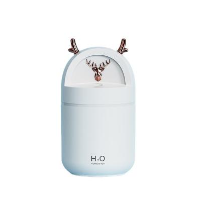 China 280ML Fawn Antlers Cute Christmas Ultrasonic Mini Personal Space Air Humidifier Car New Arrival Xmas Gifts for sale