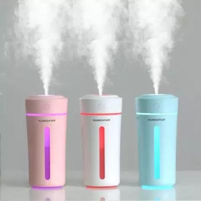 China Car Ready To Board Mini Portable Colorful Cup Shape USB LED Night Light Humidifier with Waterless Protection for Car and Home for sale