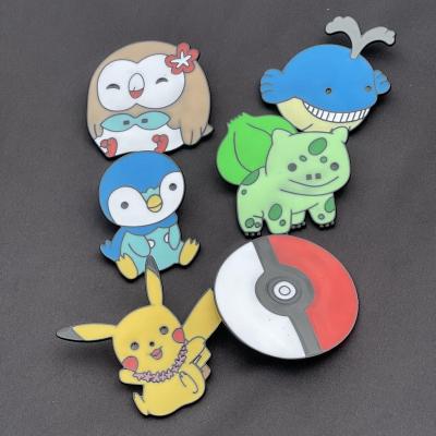 China Wholesale Pins Logo Metal Badge Enamel Brooch Custom ALLOY Qinsource Design Cartoon Badge Lapel Pins Wholesale 3D for sale