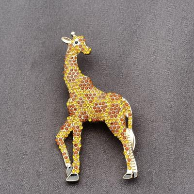 China Pin For Finer Women Jewelry Gift Design Cat/Horse/Giraffe Brooches Inspired by Animal Greek Sorority Colorful ALLOY Rhinestone New for sale