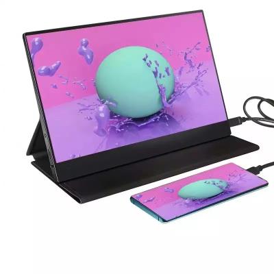 China Speaker TYPE-C 15.6 Inch 1920*1080 60hz Led LCD Monitor Portable Computer Pc for sale