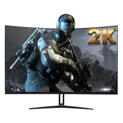 China Hot Sale 32 Inch QHD 2k Curved Gaming Monitor 165HZ Curved Monitor 1500R Frameless OEM Monitor for sale