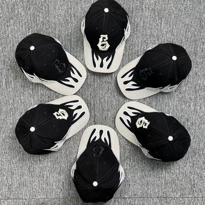 China Character Kanye with legendary6 hip-hop fog high street tide flame baseball cap peaked DONDA hat for sale