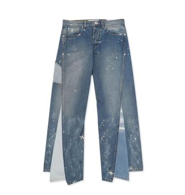 China Color Fade Proof Gallery Department Ink Splatter Bell Bottoms High Quality High Quality Style Casual Pants Ink Splatter Bell Bottoms for sale