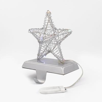 China 2020 Popular Christmas Gift Christmas Decoration Lit Stars Stocking Stand Christmas Ornaments for sale