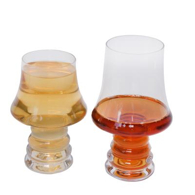 China Wholesale Matching Craft CLASSIC Brew IPA Beer Glass Sample Craft Glass Special Bottom Beer Glass for sale