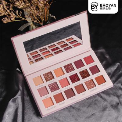 China 18 Colors High Pigmented Eyeshadow Palette Cruelty Free Mineral Ingredient for sale