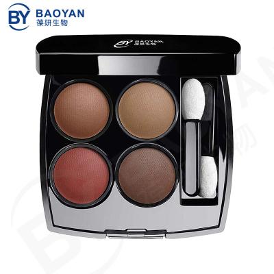 China Private Label 4 Colors Cosmetic Baked Eyeshadow Palette Highly Pigmented OEM for sale