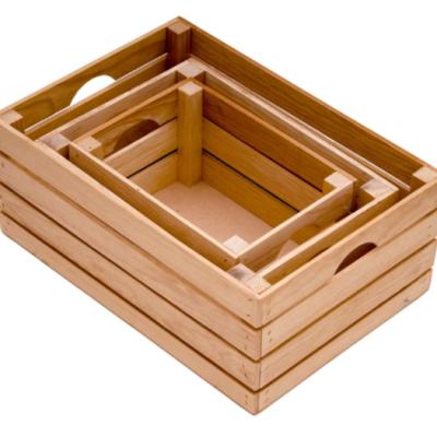 China Living room storage wooden box children's toy storage wooden box for sale