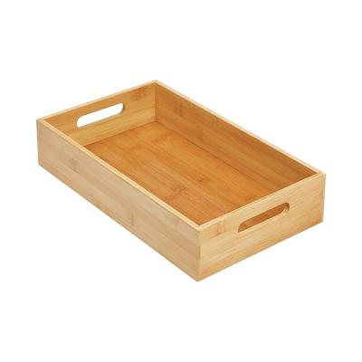 China Bamboo Organizer Set, Office Storage Box Kit Multi-Use Junk Drawer Wooden Europe Storage Box Drawer Organizer for sale