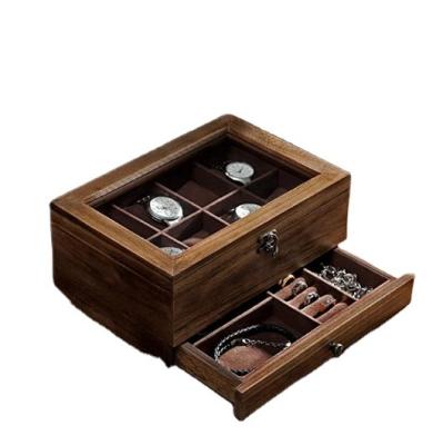 China Africa Best Quality Vintage Walnut Wood Box Exquisite Wooden Gift for sale