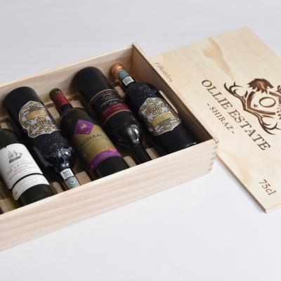 China The best folk art quality wooden wine packing box for sale for sale