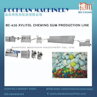 Chine XYLITOL CANDY CHEWING GUM MAKING LINE BUBBLE GUM MACHINE CANDY MACHINES à vendre