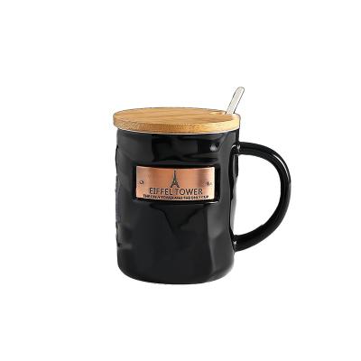 China Viable Custom Ceramic Mug Creative Design Logo Ceramic Mug With Handle Ceramic Coffee Mug for sale