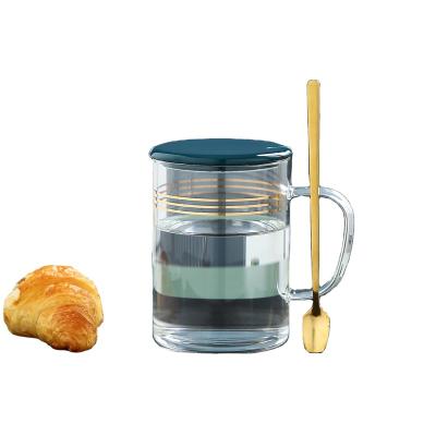 China Chaozhou Viable Chinese Supplier Office Promotional Gifts Home Used Glass Coffee Mug for sale