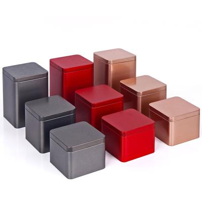 China Reused Materials Xin Jia Yi Food Grade Square Shape Tin Favor Boxes Pvc Window Small Candy Gift Tin Box Manufacturer for sale