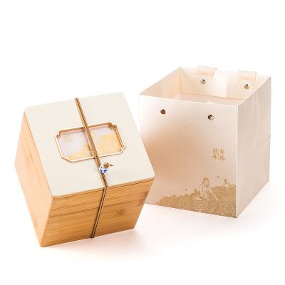 China Xin Jia Yi Packaging Hand Made Materials Folding Flat Cardboard Paper Bag Recycled Wooden Gift Box for sale