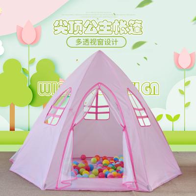 China Easy Collapsible BABY TENT Dropshipping Indoor Folding Children Play House Hexagonal Net Net Story Kids Princess Tent for sale