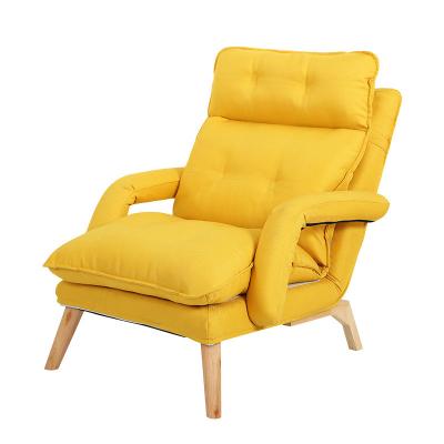 China (Size) Japanese kursi adjustable folding armrest recliner nursing chair, modern leisure bedroom sofa poltrona vintage lazy armchair for sale