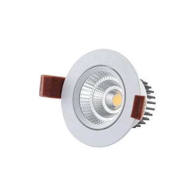 China Modern new type top selling recessed led cob 7w zigbee downlight aluminum reflector recessed ceiling led light luxury cob down light for sale