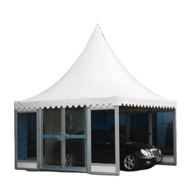 China COSCO Customized Strong Aluminum Hexagon Gazebo Pagoda Tent Outdoor Small Garden Tent 3*3m for sale