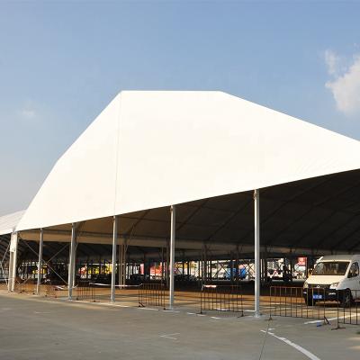 China COSCO Large Outdoor Polygon Roof Frame Metal Aluminum Alloy Car Parking Parking Tent for sale