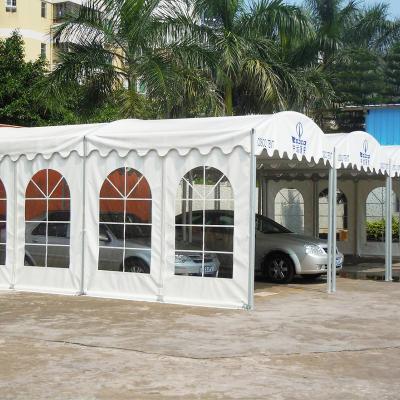 China Outdoor Metal Dome Curved Aluminum Roof Frame PVC Canopy Sun Shade Parking Tent for sale