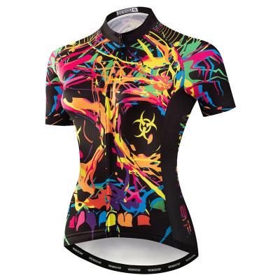 China Summer Breathable Outdoor Bicycle Wear Cool Cloth Clothing Uniforms Woman Mountain Bike Cycling Clothes for sale