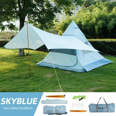 China Extended Canopy Type Outdoor Tent With Quick Pop Open And Fold Up Outdoor Tent for sale