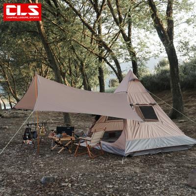 China Extended Type Sun Build Beach Tent Summer Beach Shelter Outdoor Shade Canopy Easy Build Beach Tent Canopy for sale